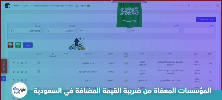 المؤسسات المعفاة من ضريبة القيمة المضافة في السعودية