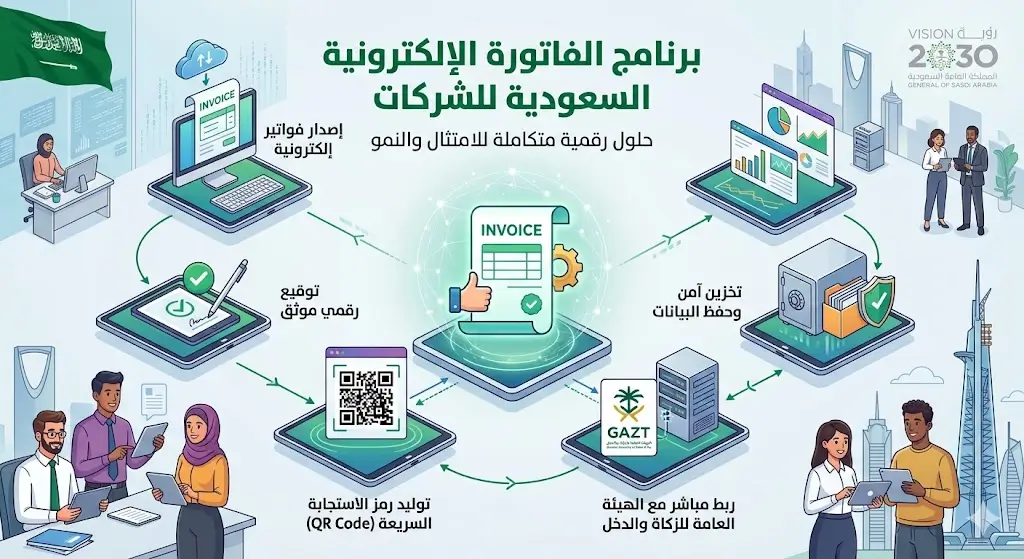 برنامج الفاتورة الإلكترونية السعودية للشركات