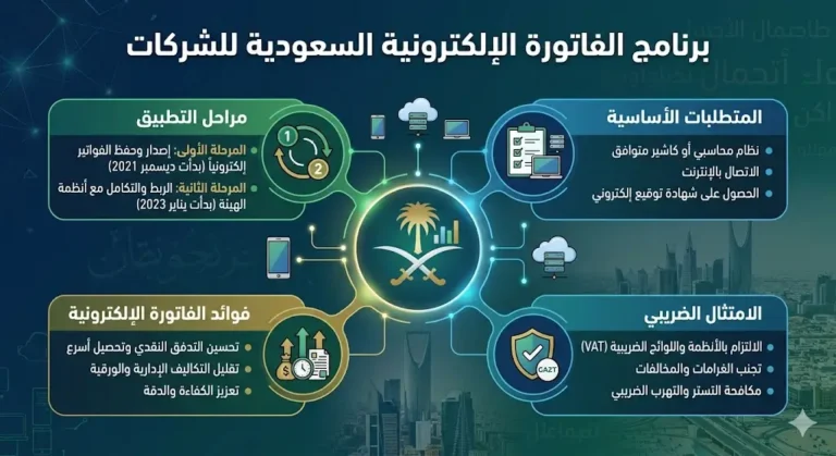 برنامج الفاتورة الإلكترونية السعودية للشركات