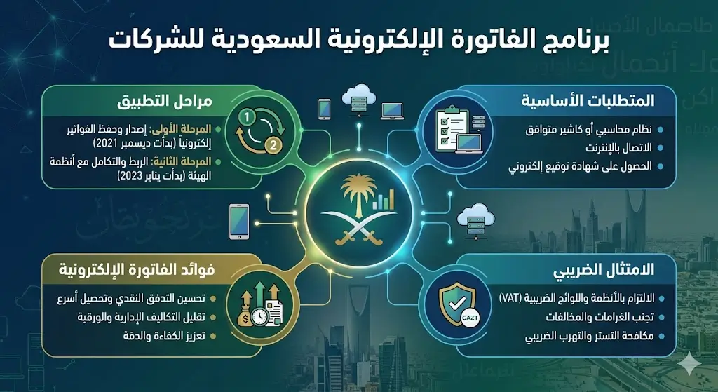 برنامج الفاتورة الإلكترونية السعودية للشركات