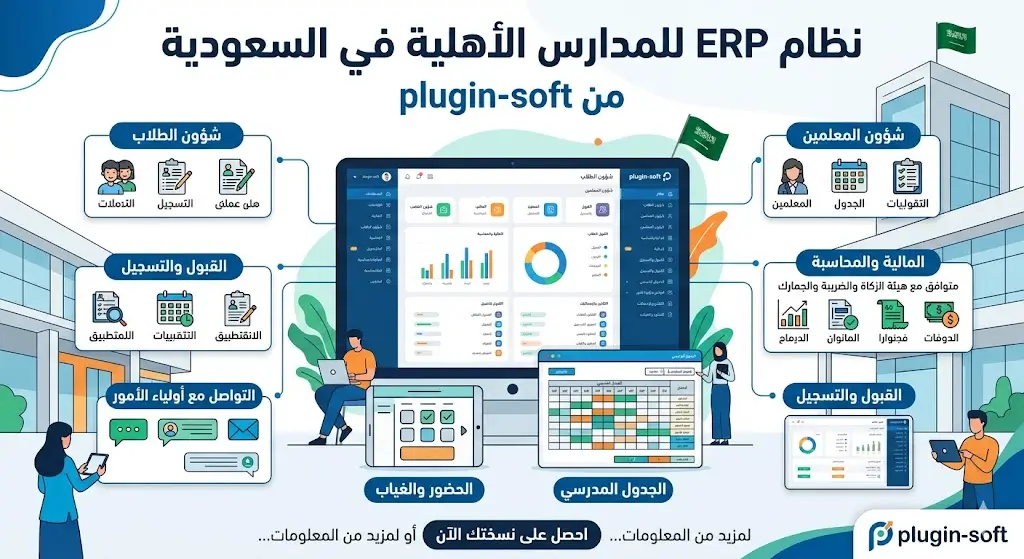 نظام ERP للمدارس الأهلية في السعودية 