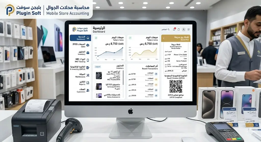plugin soft برنامج محاسبي لمحلات بيع الجوال في السعودية 