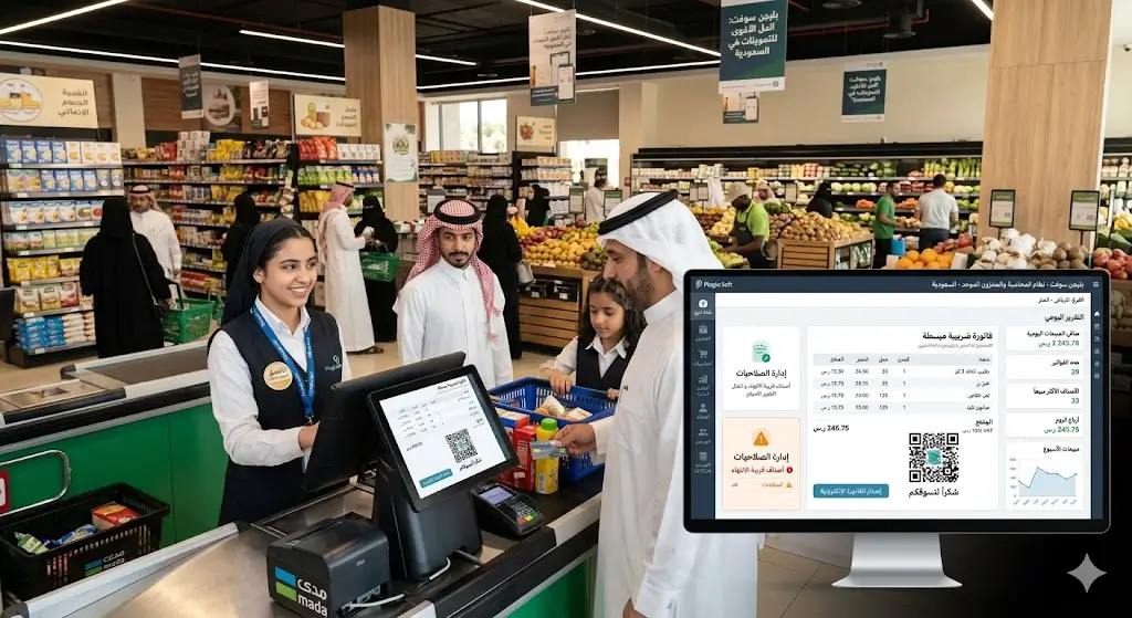 plugin soft  أفضل برنامج محاسبي للسوبر ماركت والتموينات في السعودية 