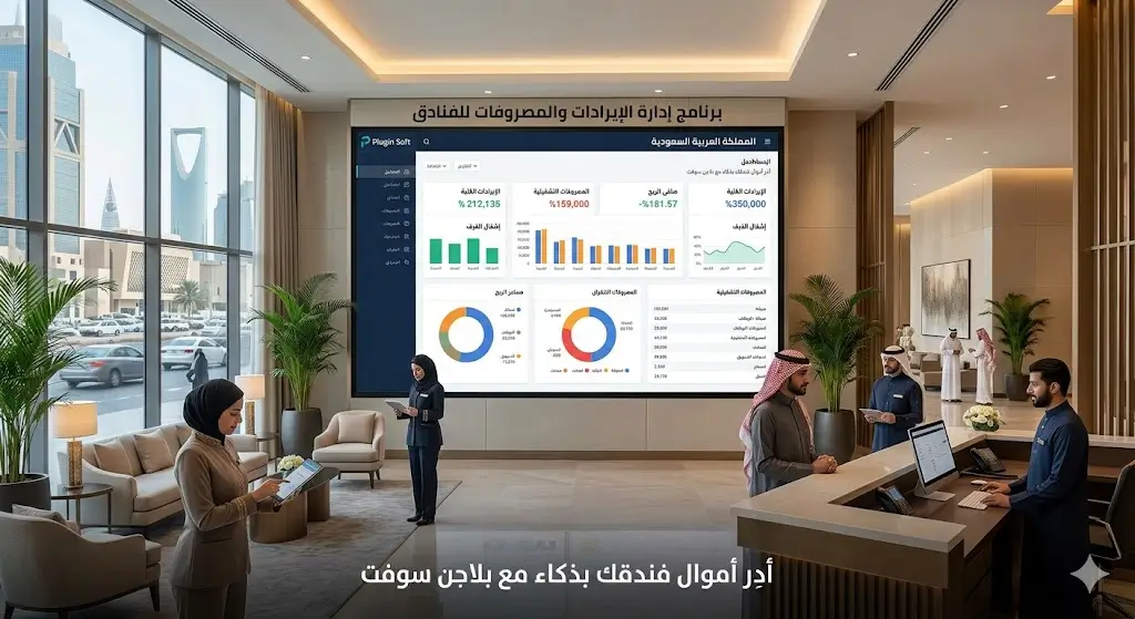 (نظام ساكن) أفضل برنامج إدارة الإيرادات والمصروفات للفنادق في السعودية