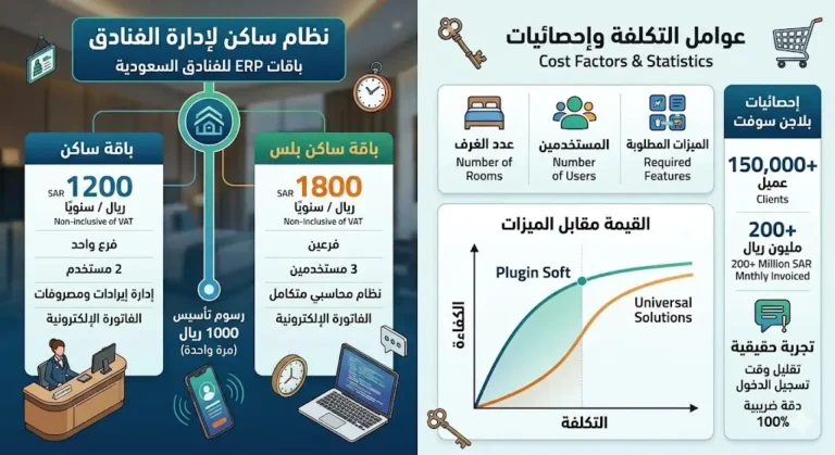 تكلفة نظام ERP للفنادق في السعودية  