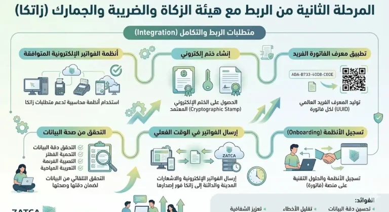 الربط مع هيئة الزكاة والدخل المرحلة الثانية