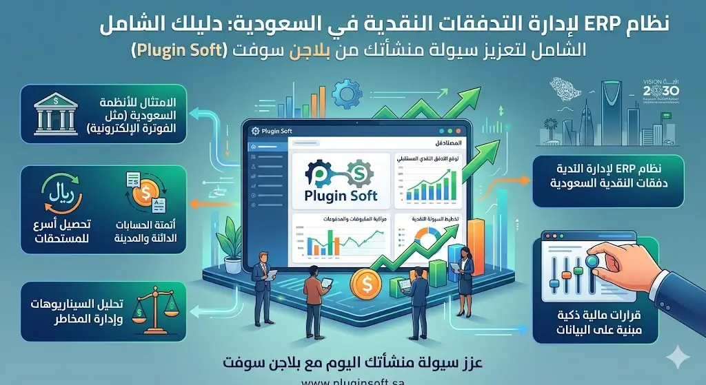 نظام ERP لإدارة التدفقات النقدية في السعودية: دليلك الشامل لتعزيز سيولة منشأتك