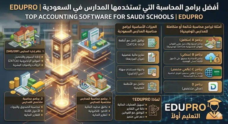 أفضل برامج المحاسبة التي تستخدمها المدارس في السعودية | EDUPRO