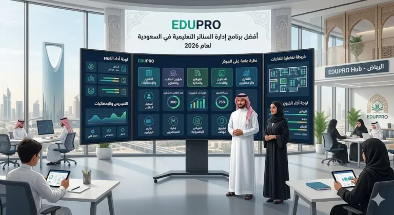 أفضل برنامج إدارة السناتر التعليمية في السعودية لعام 2026