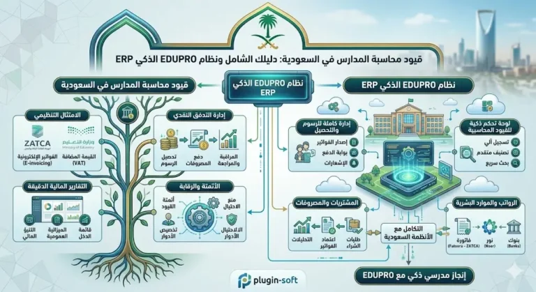 قيود محاسبة المدارس في السعودية: دليلك الشامل ونظام EDUPRO الذكي