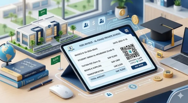 دليل الفاتورة النموذجية في رسوم المدارس في السعودية وإدارة الحسابات التعليمية