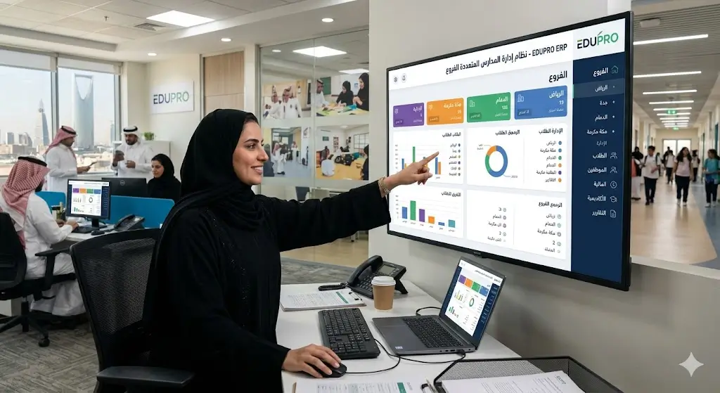 نظام ERP للمدارس متعددة الفروع في السعودية