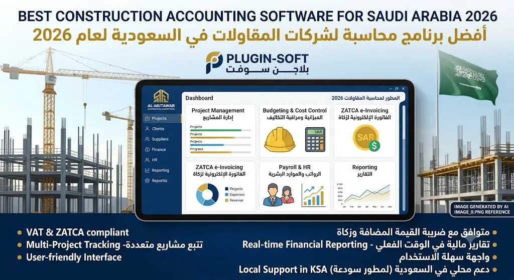 أفضل برنامج محاسبة لشركات المقاولات في السعودية لعام 2026