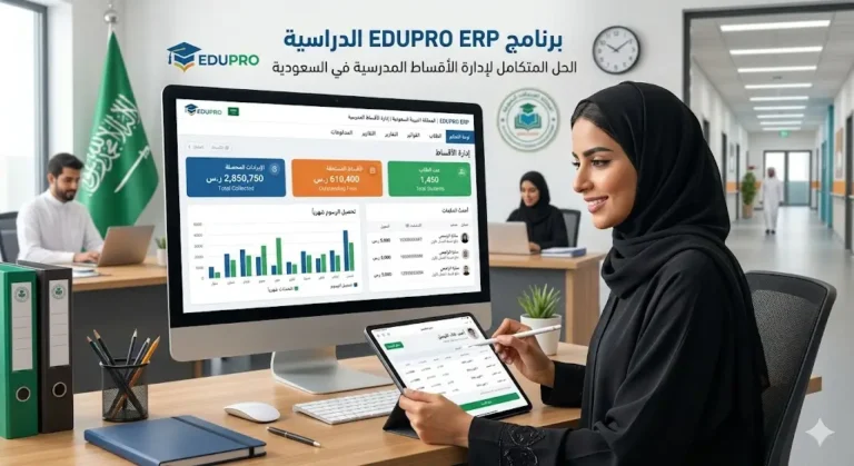 أفضل برنامج محاسبي ERP لإدارة الأقساط الدراسية للمدارس الأهلية بالمملكة