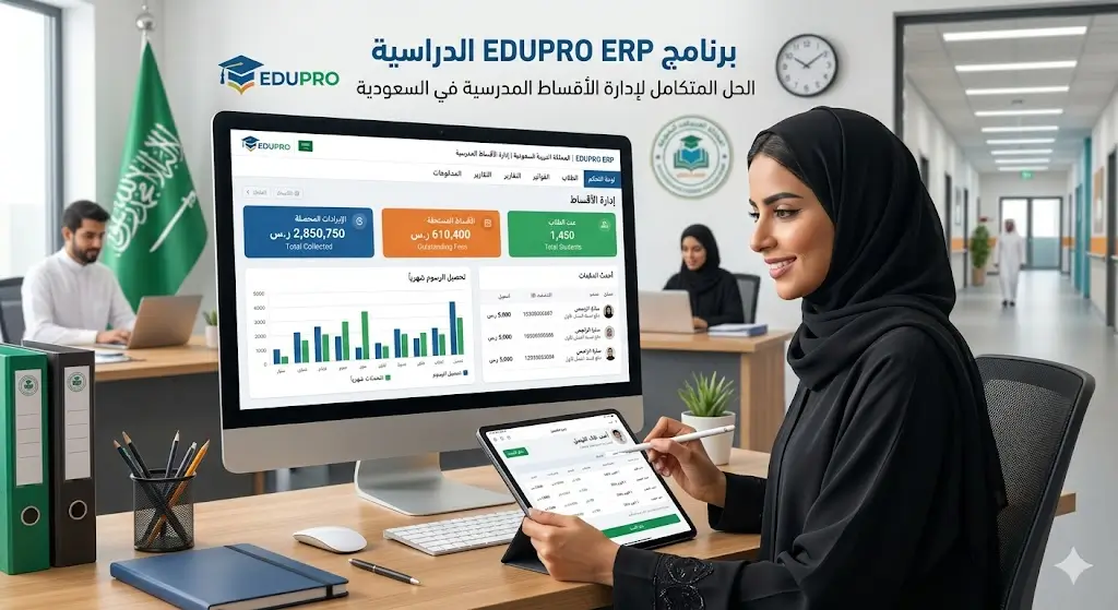 أفضل برنامج محاسبي ERP لإدارة الأقساط الدراسية للمدارس الأهلية بالمملكة