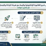 دليل شرح الفاتورة الالكترونية pdf والربط مع الزكاة والجمارك عبر بلاجن سوفت