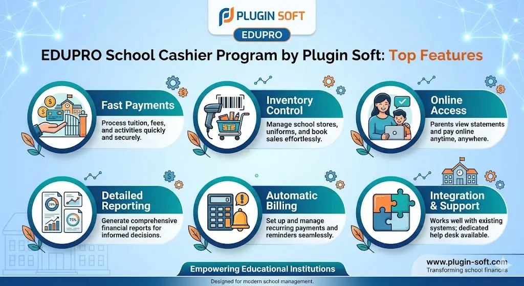 أهم مميزات برنامج كاشير للمدارس EDUPRO من بلاجن