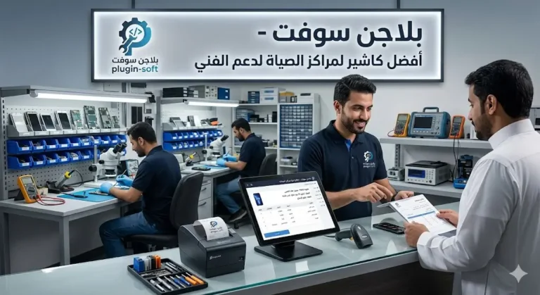 أفضل برنامج POS كاشير لـمراكز الصيانة والدعم الفني في السعودية