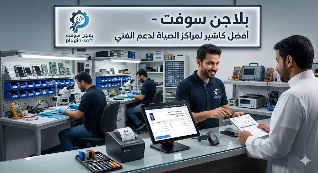 أفضل برنامج POS كاشير لـمراكز الصيانة والدعم الفني في السعودية