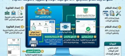 كيفية ربط نظام المدارس مع هيئة الزكاة والضريبة في السعودية