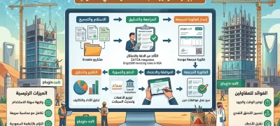 إدارة الفواتير المجمعة في المقاولات في السعودية