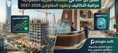 افضل حل erp في المملكة العربية السعودية يراقب التكاليف ويدير العقود ويتابع المقاولين