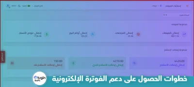 خطوات الحصول على دعم الفوترة الإلكترونية