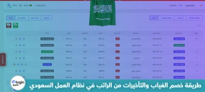 طريقة خصم الغياب والتأخيرات من الراتب في نظام العمل السعودي
